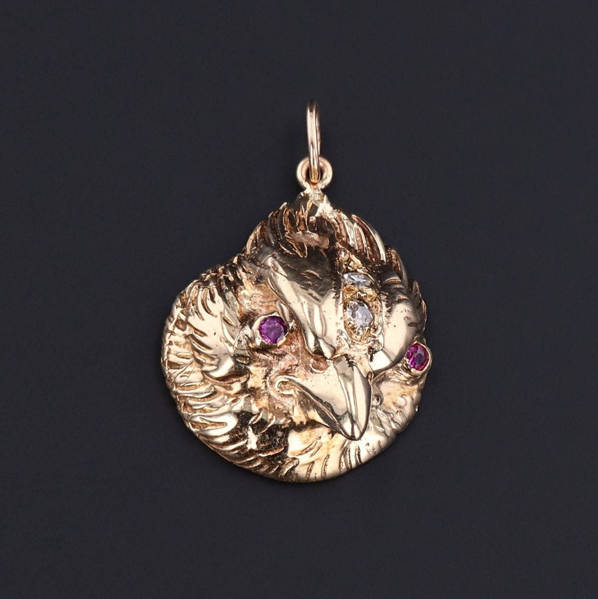 Antique Bird Charm of 14k Gold - Trademark Antiques