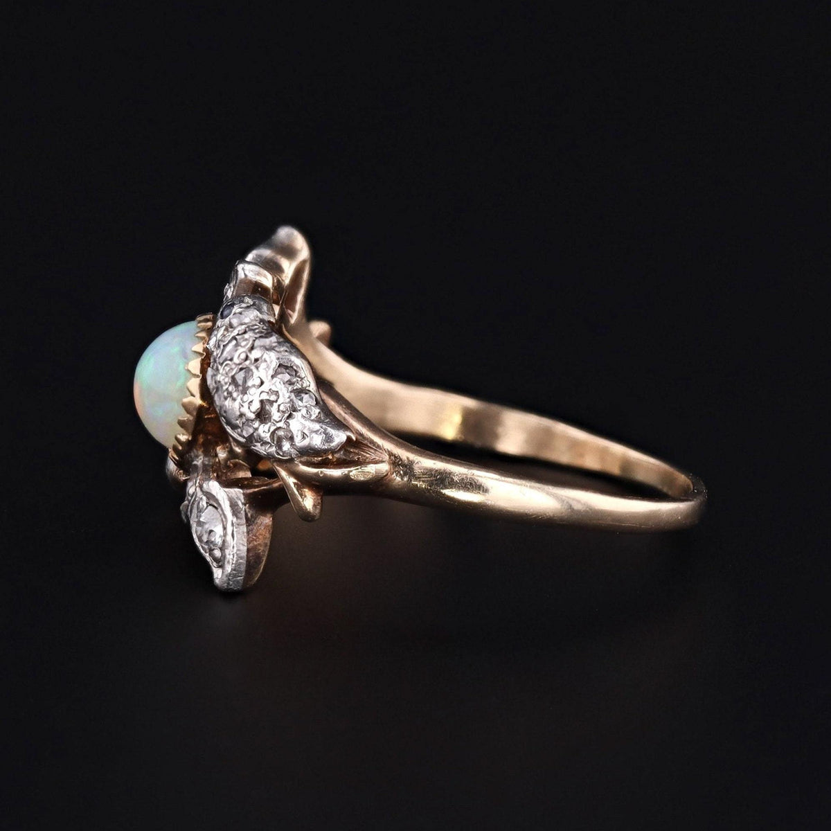 Antique Bird Ring | Opal &amp; Diamond Bird Ring - Trademark Antiques