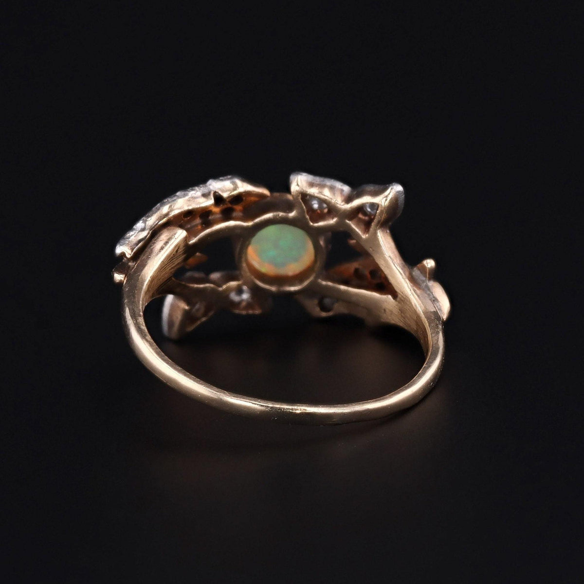 Antique Bird Ring | Opal &amp; Diamond Bird Ring - Trademark Antiques