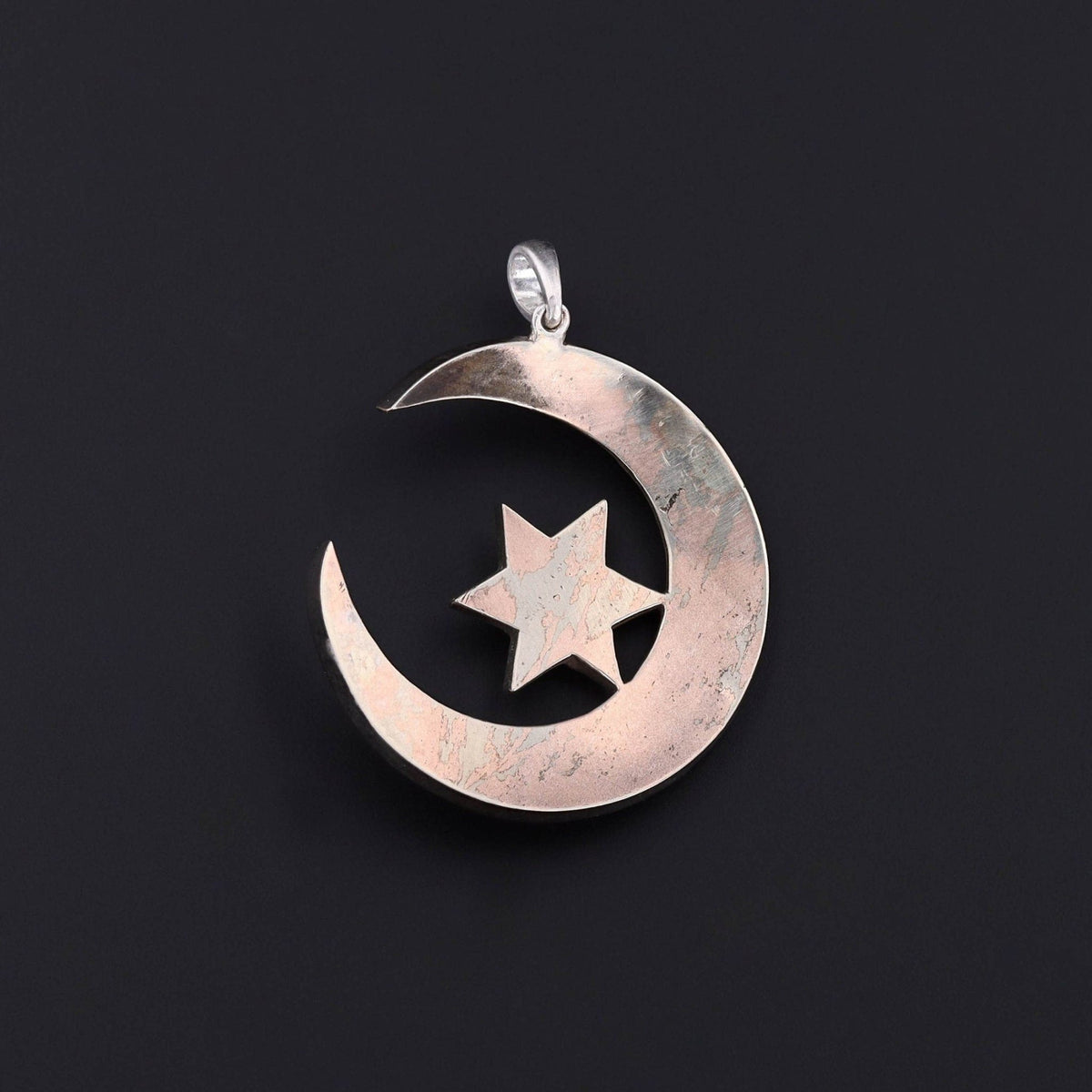 Antique Bohemian Garnet Pin Conversion Pendant - Trademark Antiques