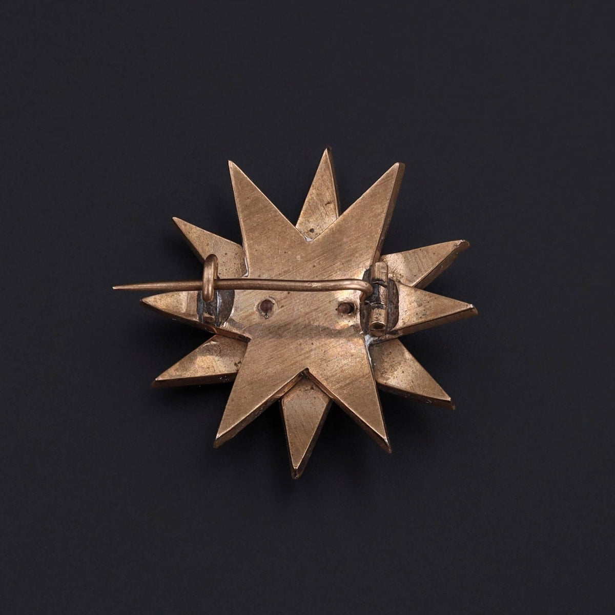 Antique Bohemian Garnet Star Brooch - Trademark Antiques