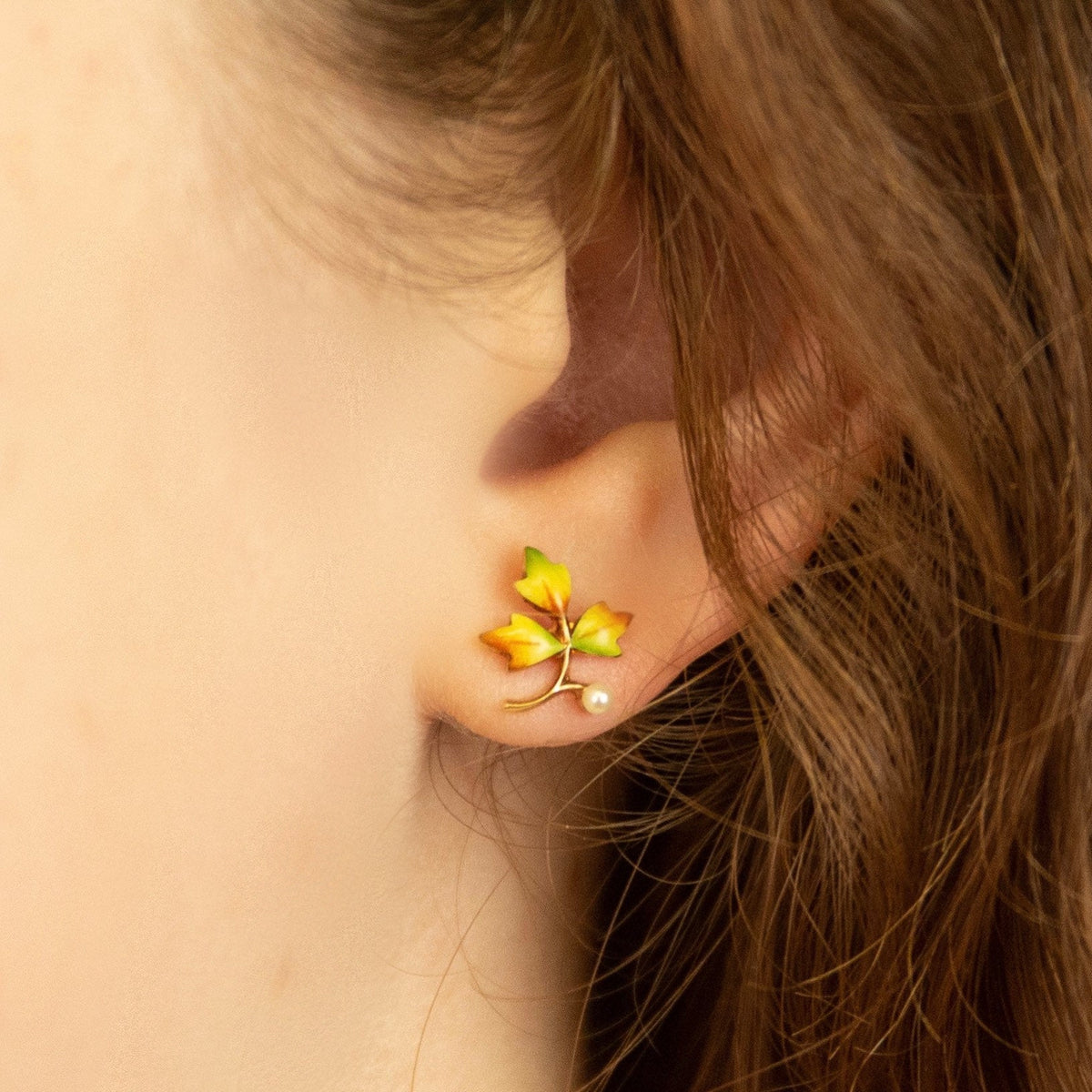 Antique Branch Earring | Pin Conversion Earring - Trademark Antiques