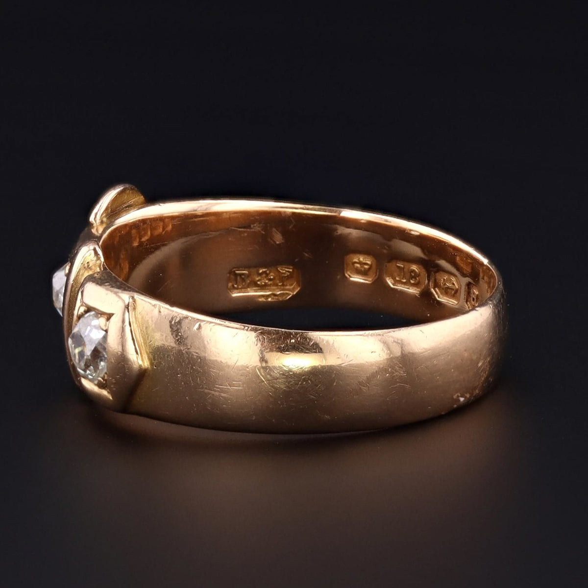 Antique Buckle Ring | 18k Gold Buckle Ring - Trademark Antiques