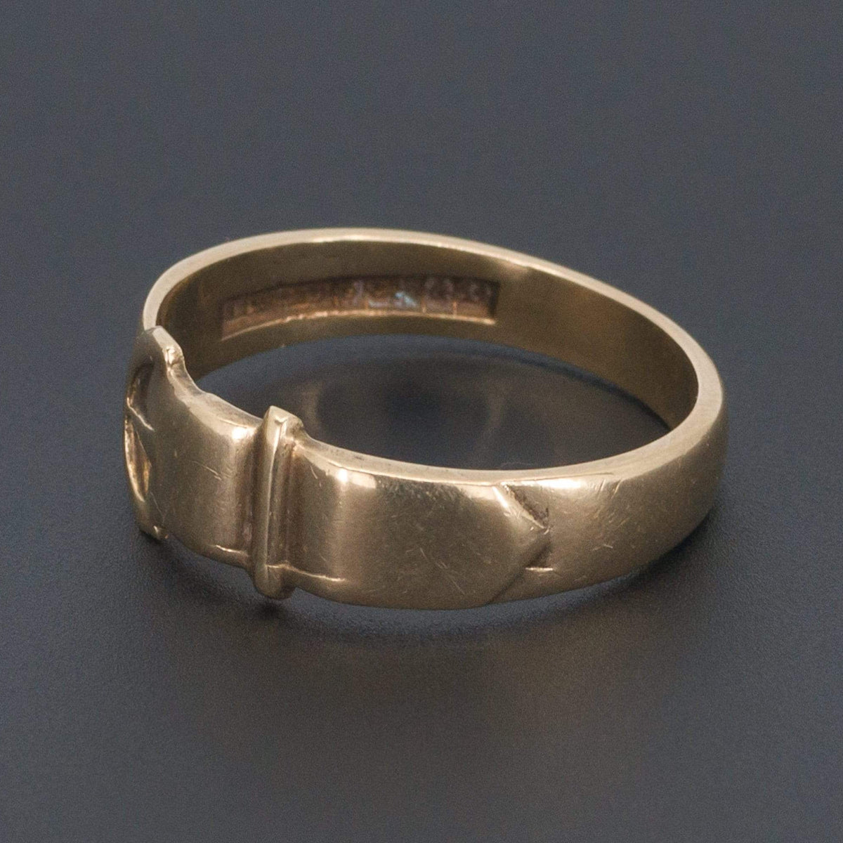 Antique Buckle Ring | 9ct Gold Buckle Ring - Trademark Antiques