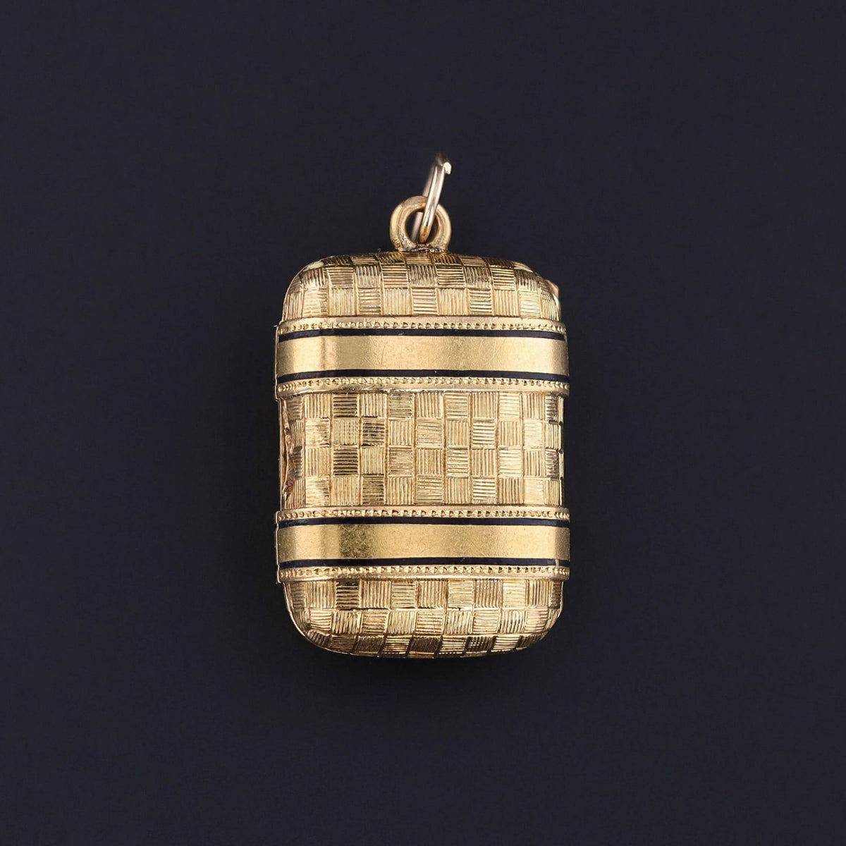 Antique Buckle Suitcase Locket of 18k Gold - Trademark Antiques