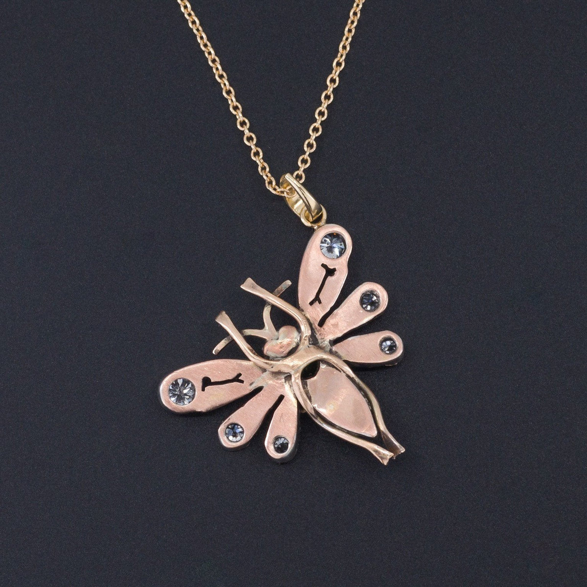 Antique Butterfly or Insect Pendant | Diamond Butterfly - Trademark Antiques