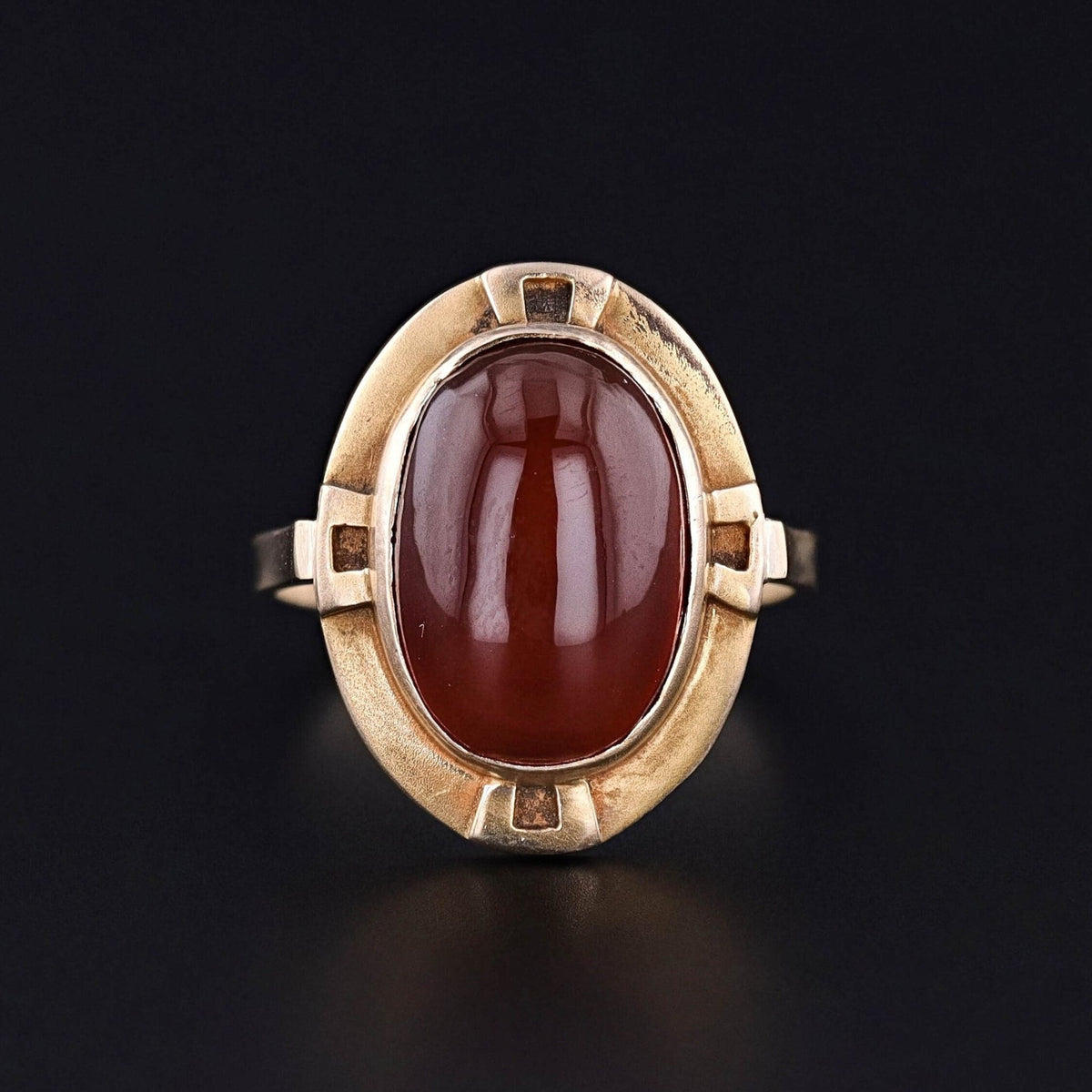Antique Carnelian Conversion Ring - Trademark Antiques