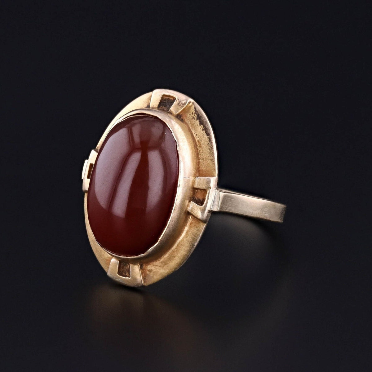 Antique Carnelian Conversion Ring - Trademark Antiques