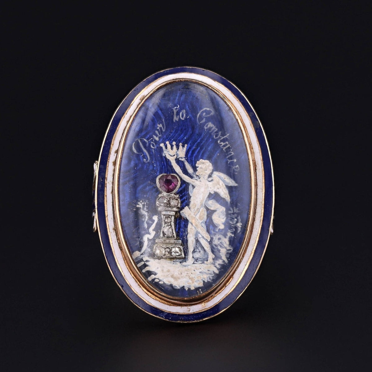 Antique Cherub Ring | Georgian Ring - Trademark Antiques