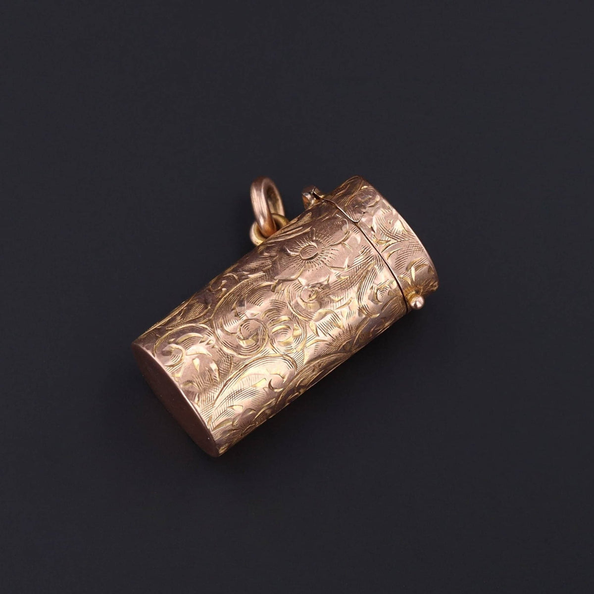 Antique Container Charm | Collapsible Cigarette Holder Charm Case - Trademark Antiques
