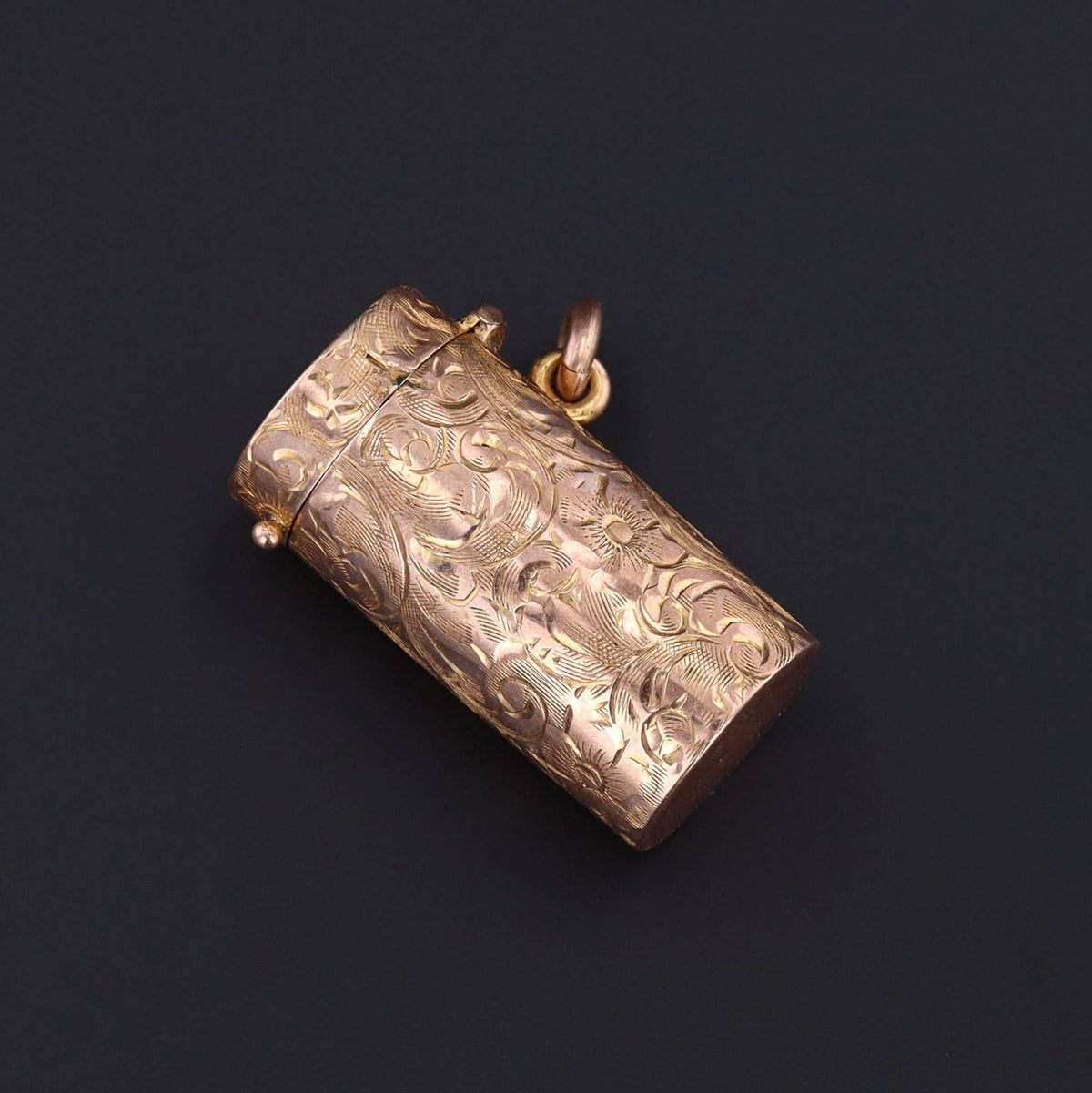 Antique Container Charm | Collapsible Cigarette Holder Charm Case - Trademark Antiques