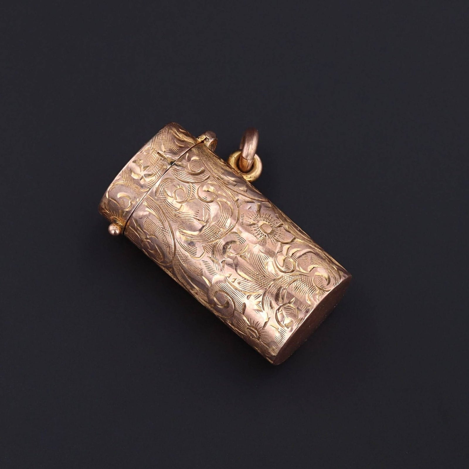 Antique Container Charm | Collapsible Cigarette Holder Charm Case - Trademark Antiques