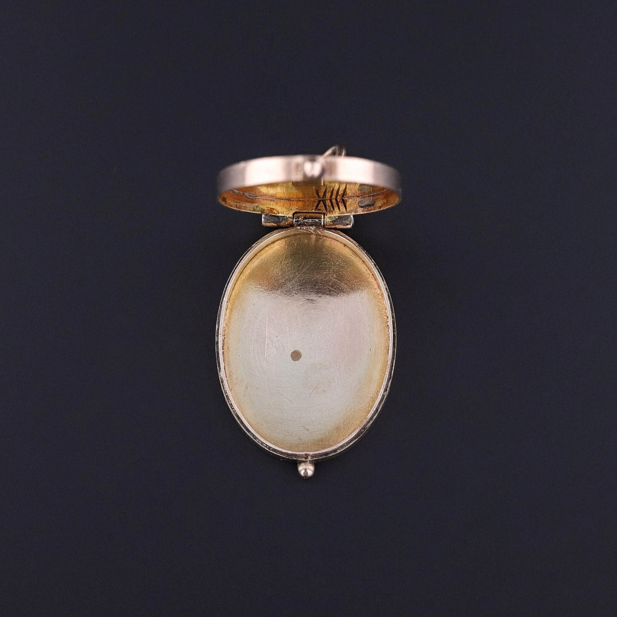 Antique Crane Locket of 9ct Rose Gold - Trademark Antiques