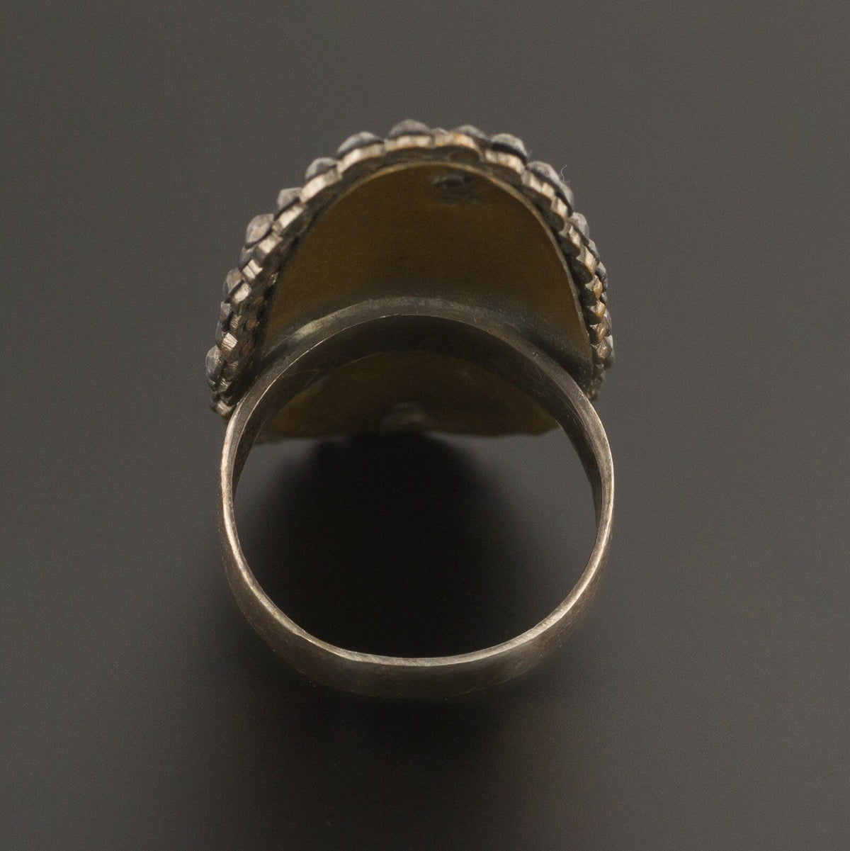 Antique Cut Steel Ring | Antique Ring - Trademark Antiques