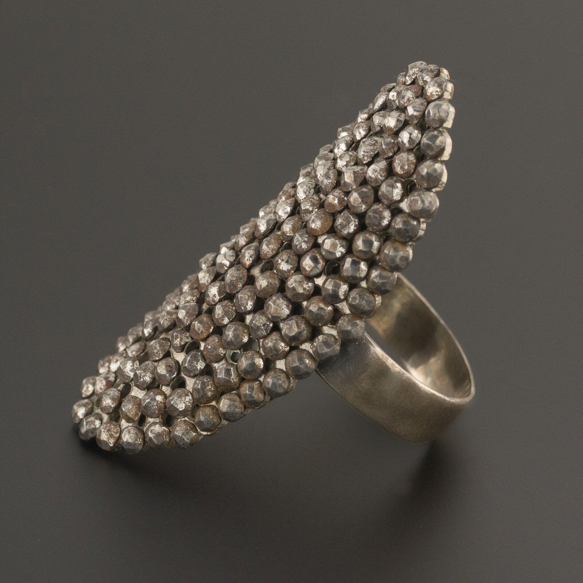 Antique Cut Steel Ring | Antique Ring - Trademark Antiques