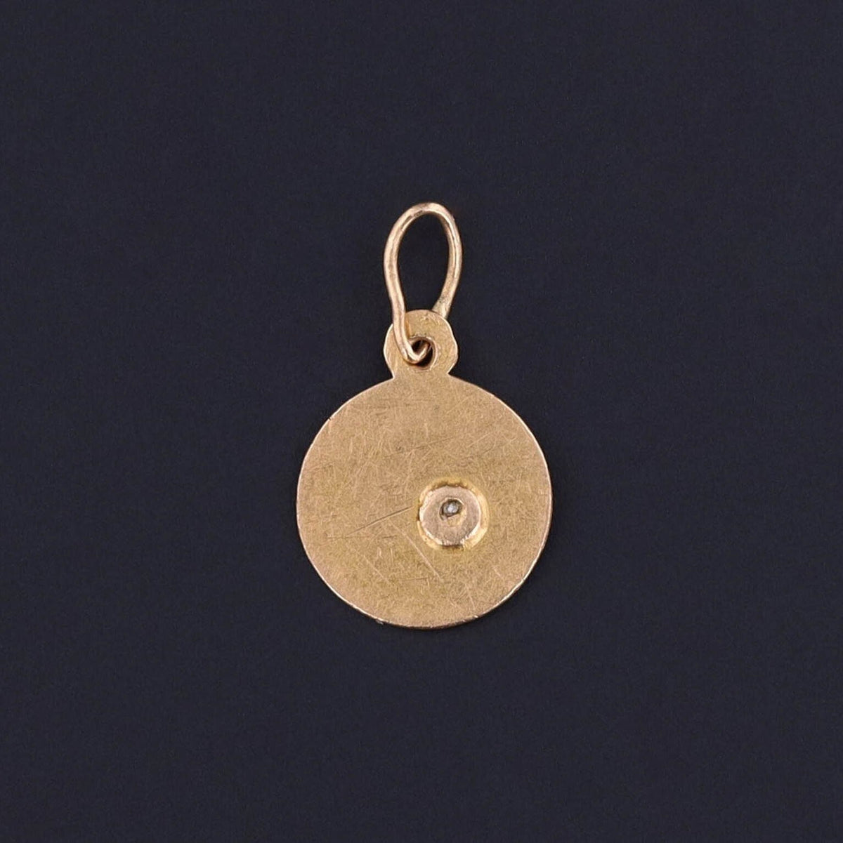 Antique Deus te Guie God Guide You Charm of 18k Gold - Trademark Antiques