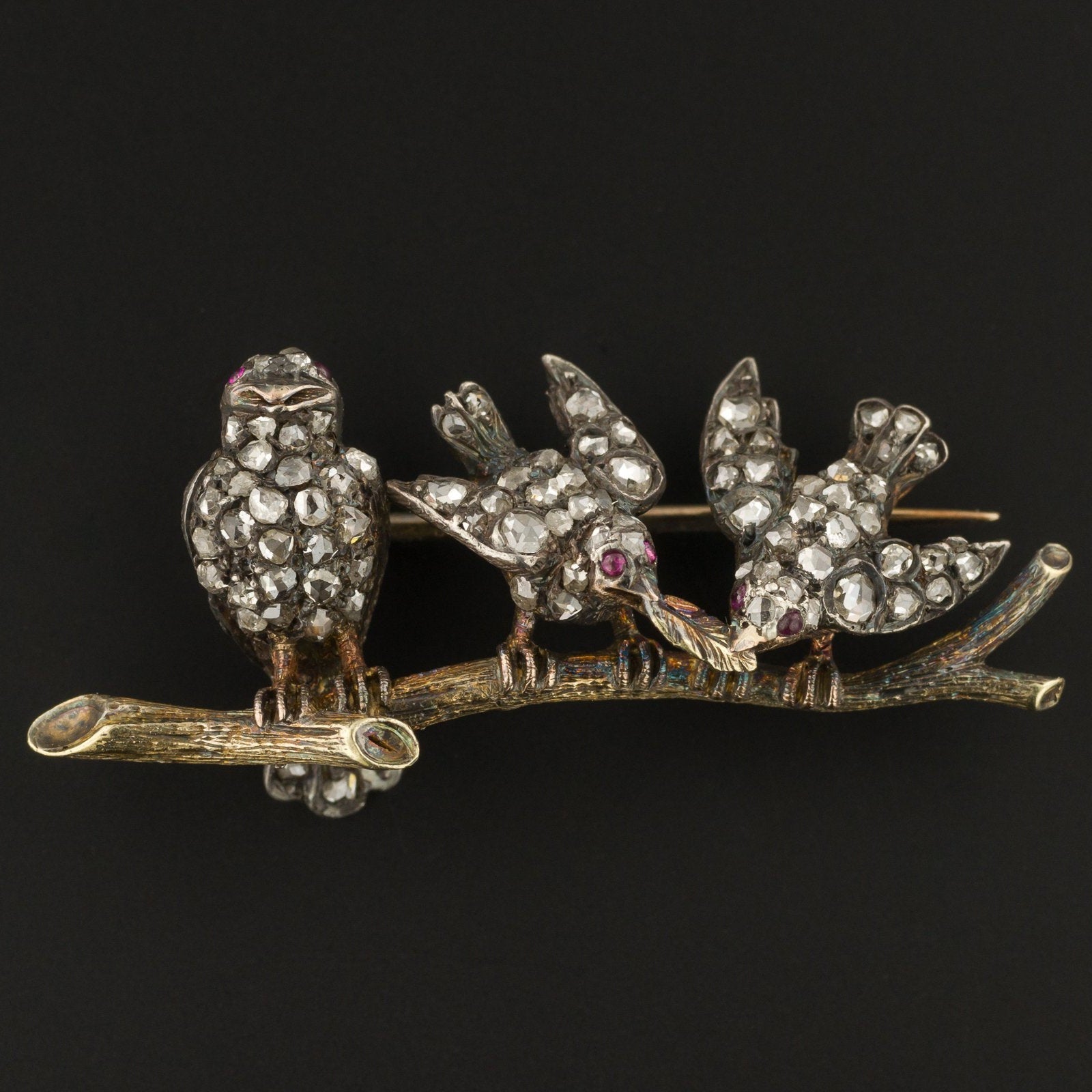 Antique Diamond Bird Brooch | Antique Bird Brooch - Trademark Antiques