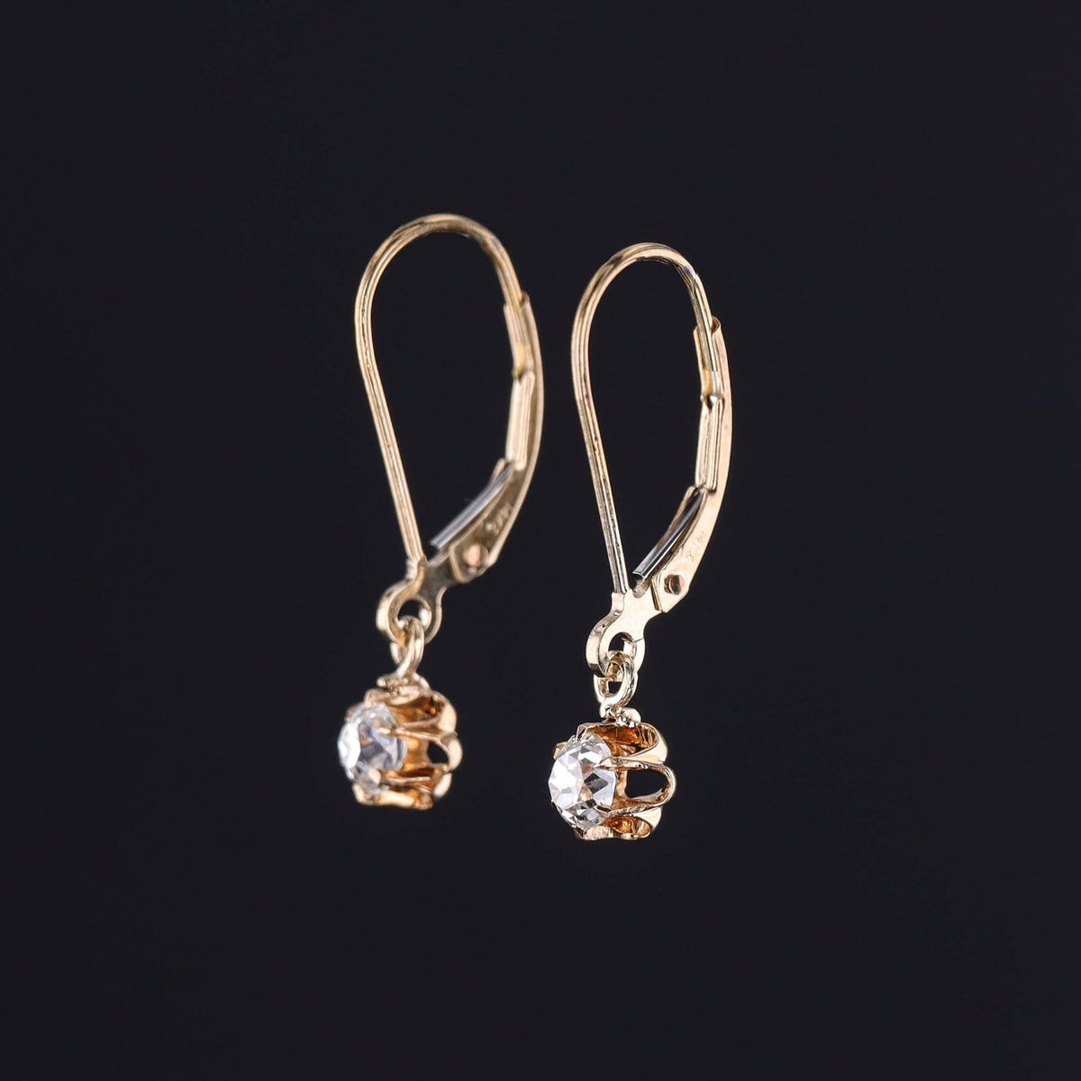 Antique Diamond Conversion Earrings - Trademark Antiques