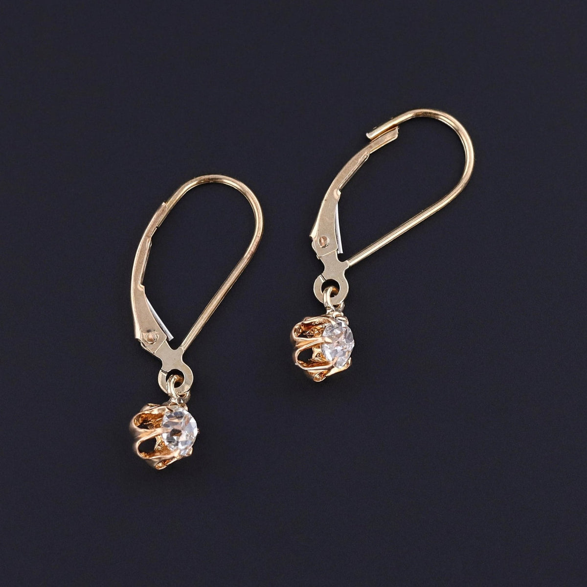 Antique Diamond Conversion Earrings - Trademark Antiques