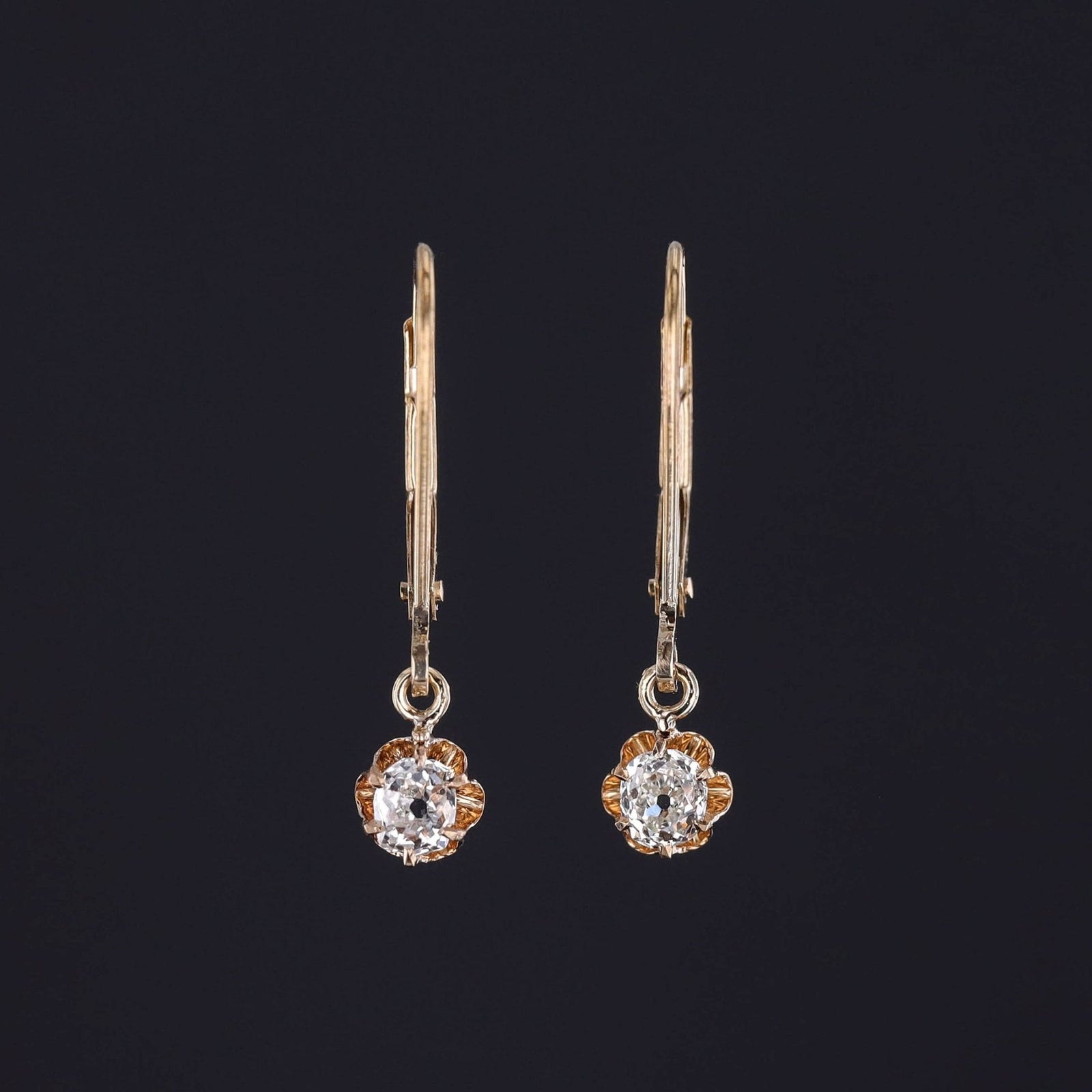 Antique Diamond Conversion Earrings - Trademark Antiques