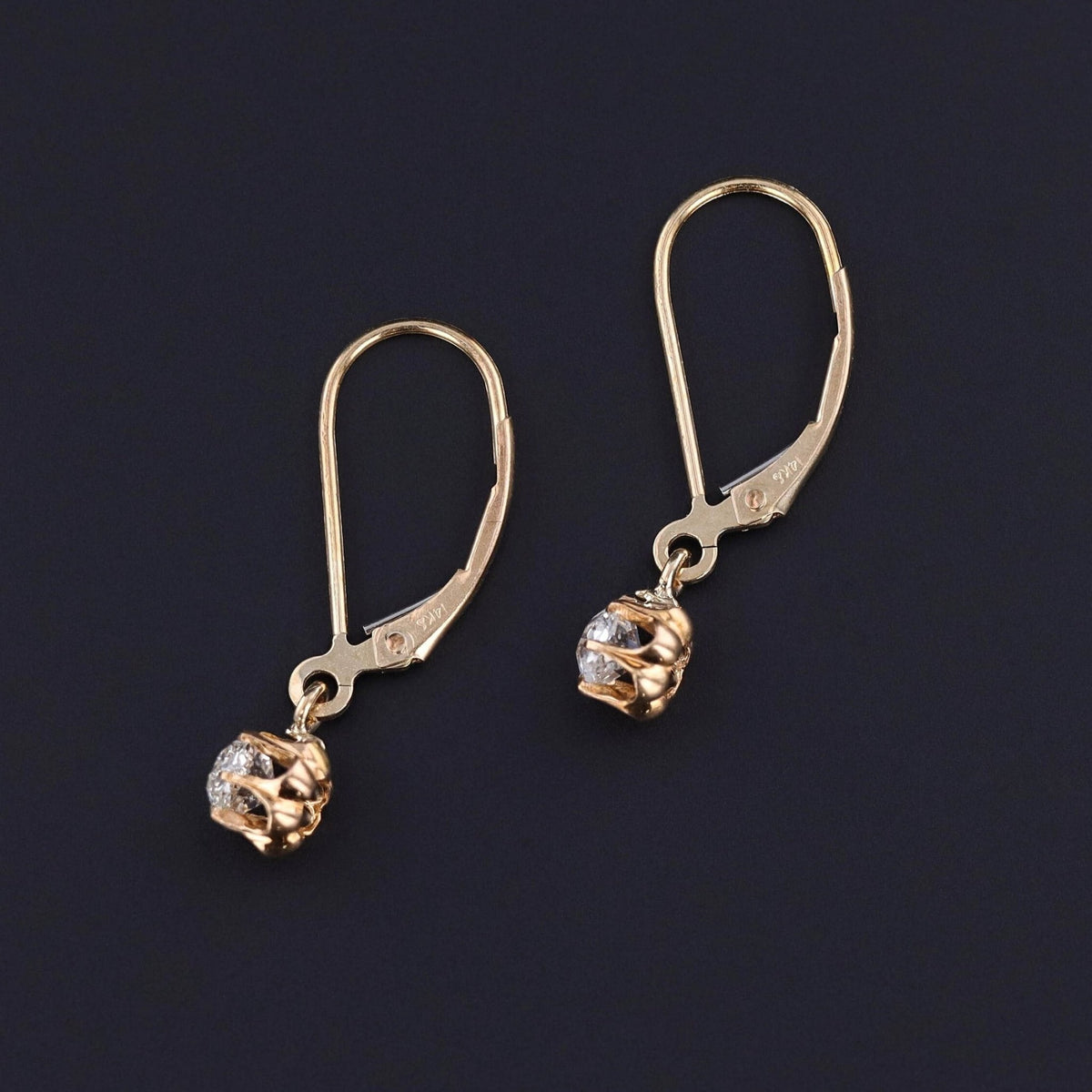 Antique Diamond Conversion Earrings - Trademark Antiques