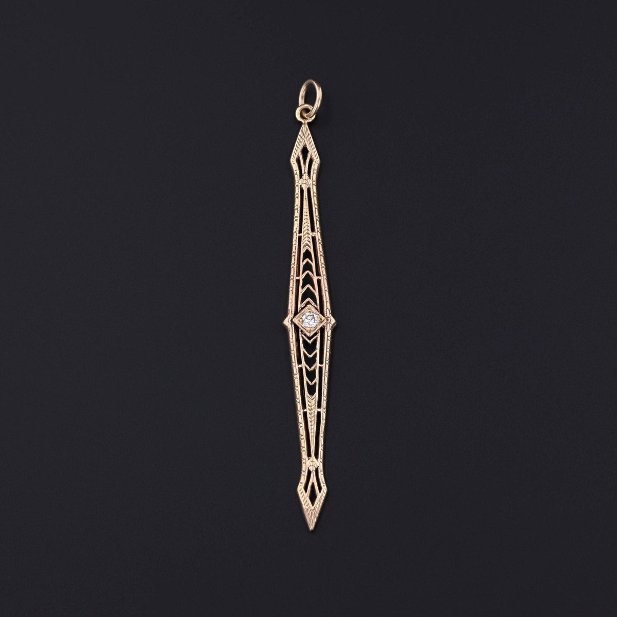 Antique Diamond Conversion Pendant of 14k Gold - Trademark Antiques
