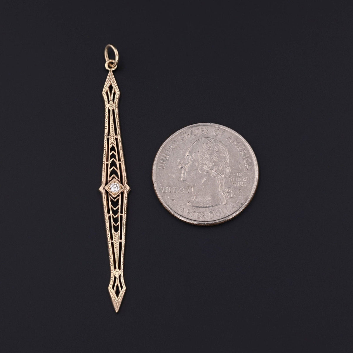 Antique Diamond Conversion Pendant of 14k Gold - Trademark Antiques
