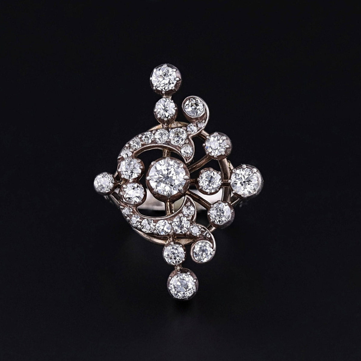 Antique Diamond Conversion Ring - Trademark Antiques
