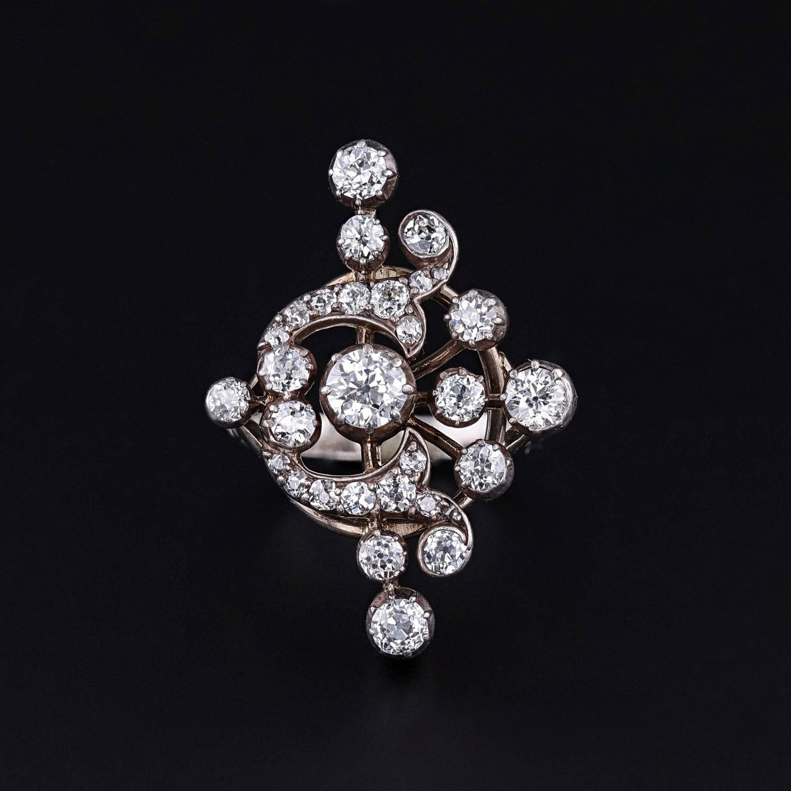 Antique Diamond Conversion Ring - Trademark Antiques