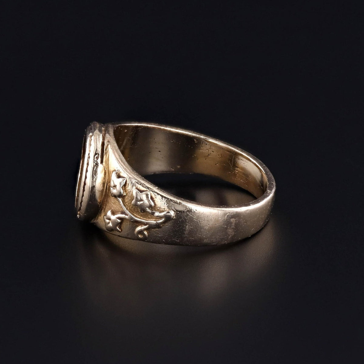 Antique Diamond Flower Ring of 14k Gold - Trademark Antiques