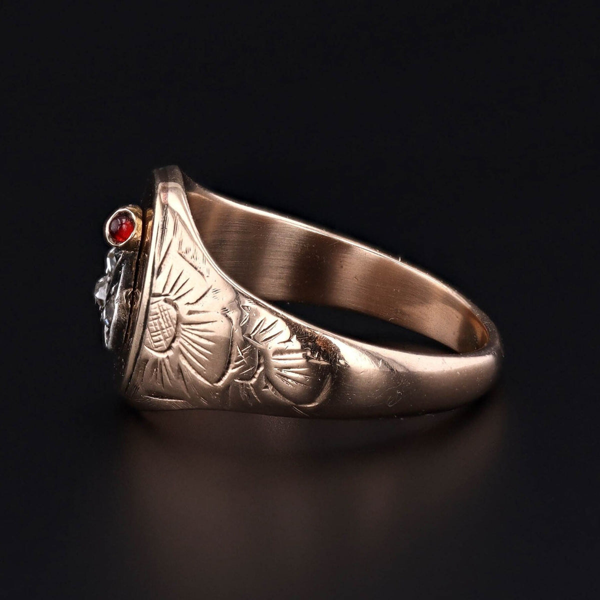 Antique Diamond Fly Conversion Ring of 14k Gold - Trademark Antiques