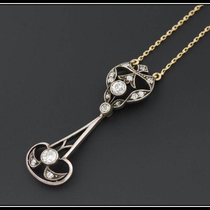 Antique Diamond Necklace | Diamond Bridal Necklace - Trademark Antiques