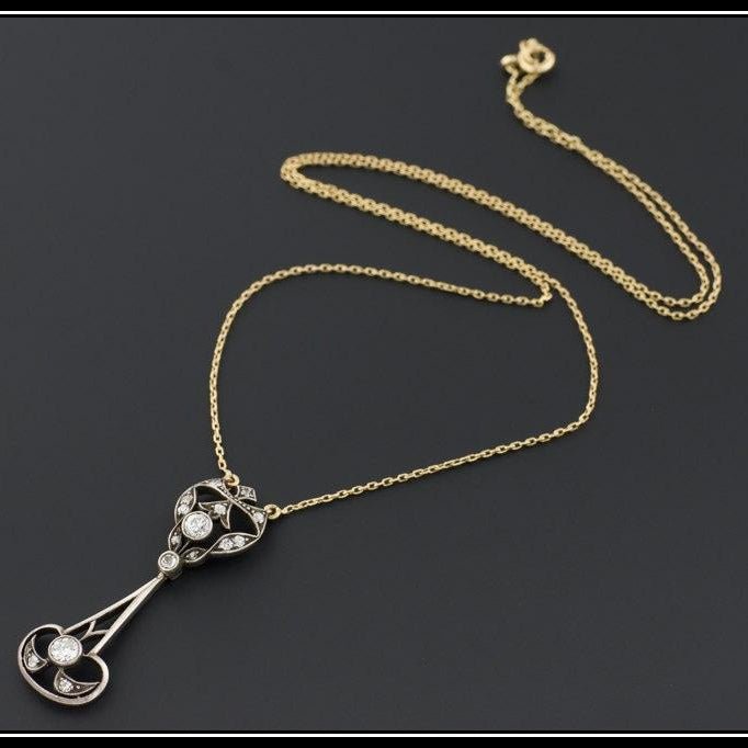 Antique Diamond Necklace | Diamond Bridal Necklace - Trademark Antiques