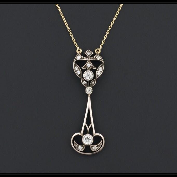 Antique Diamond Necklace | Diamond Bridal Necklace - Trademark Antiques