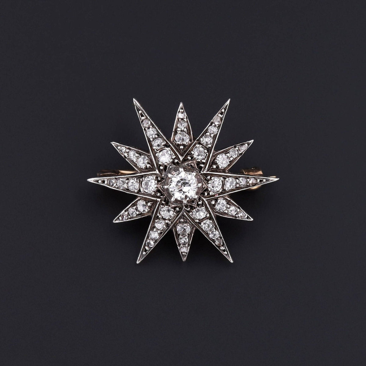 Antique Diamond Star Brooch - Trademark Antiques