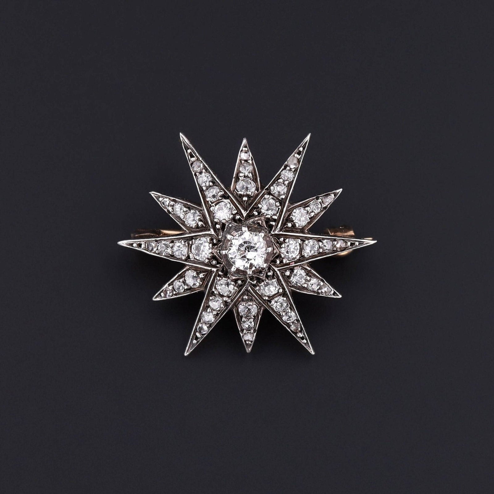 Antique Diamond Star Brooch - Trademark Antiques