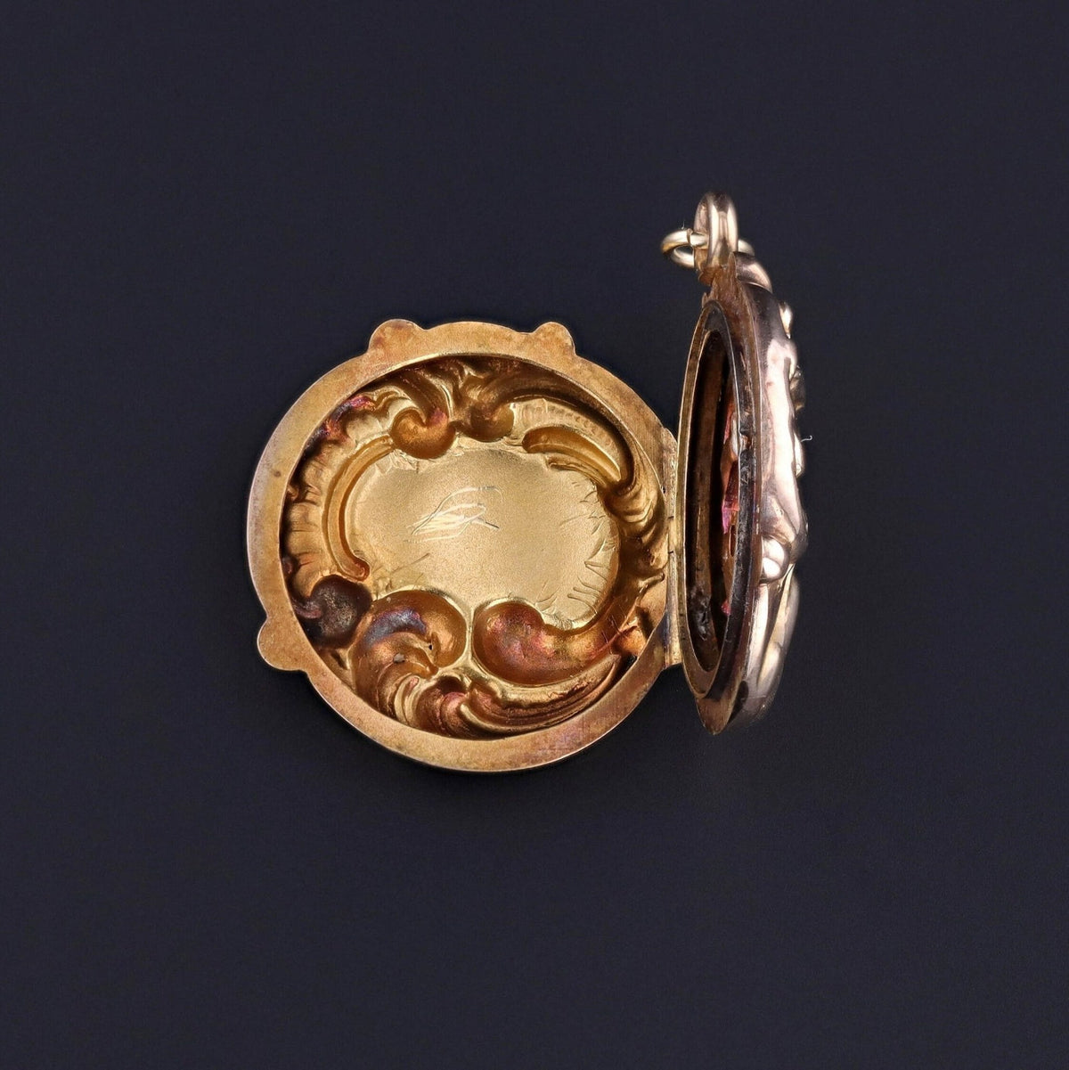 Antique Dragon Locket of 10k Gold - Trademark Antiques
