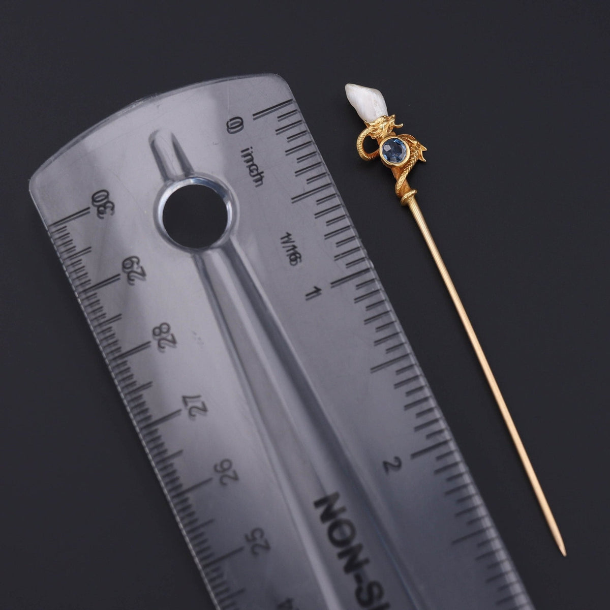 Antique Dragon Stick Pin | Antique Stick Pin - Trademark Antiques