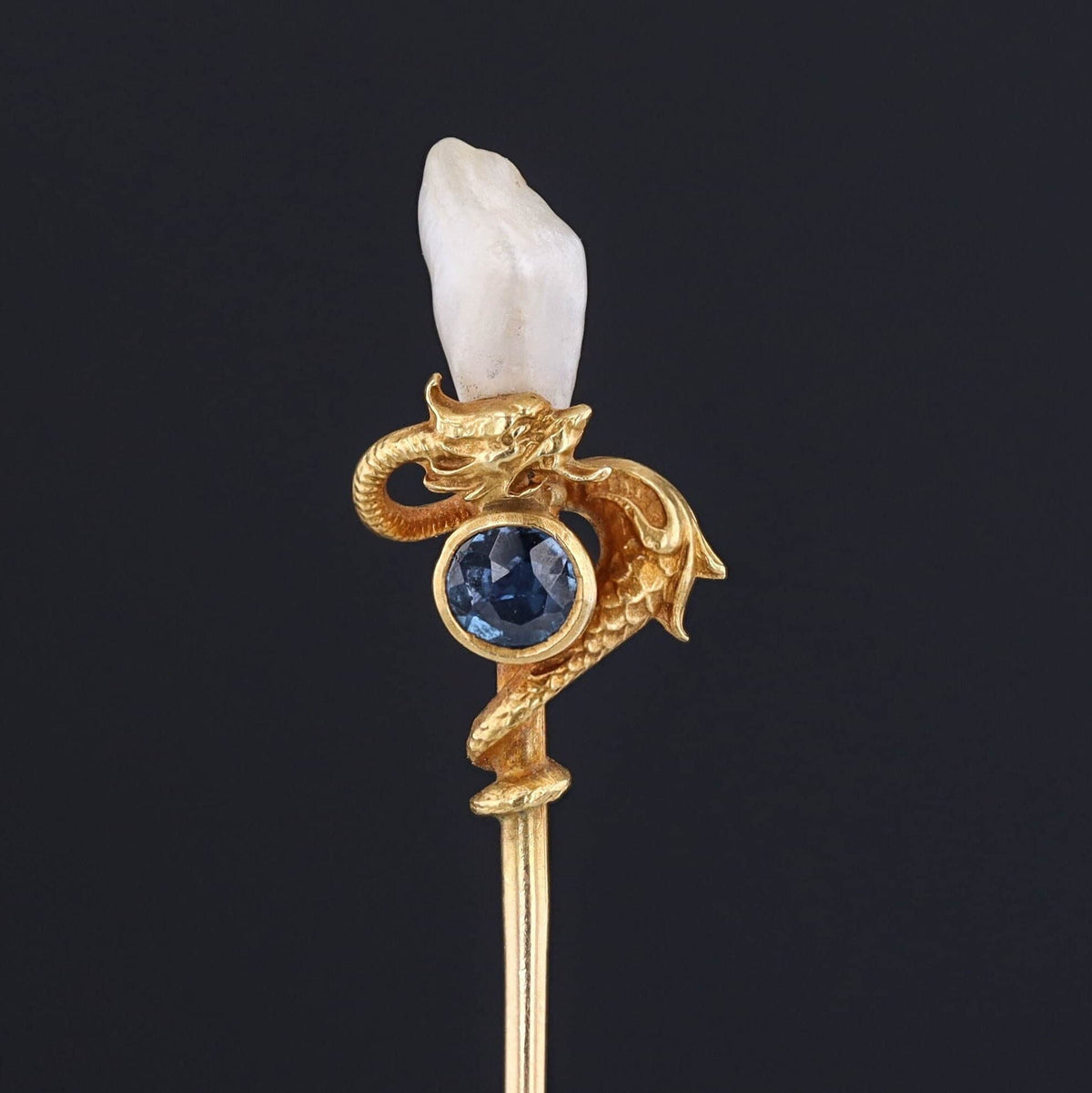 Antique Dragon Stick Pin | Antique Stick Pin - Trademark Antiques