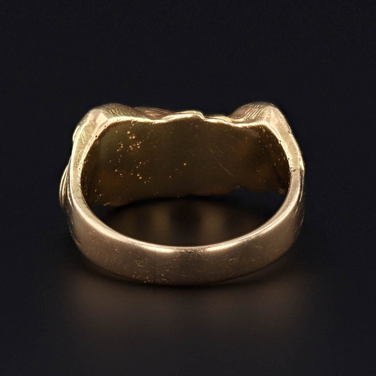 Antique Eagle With Diamond Ring | 14k Gold Ring - Trademark Antiques