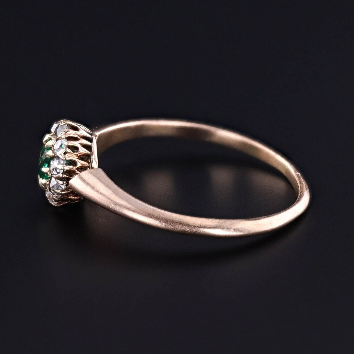 Antique Emerald Ring of 14k Gold - Trademark Antiques
