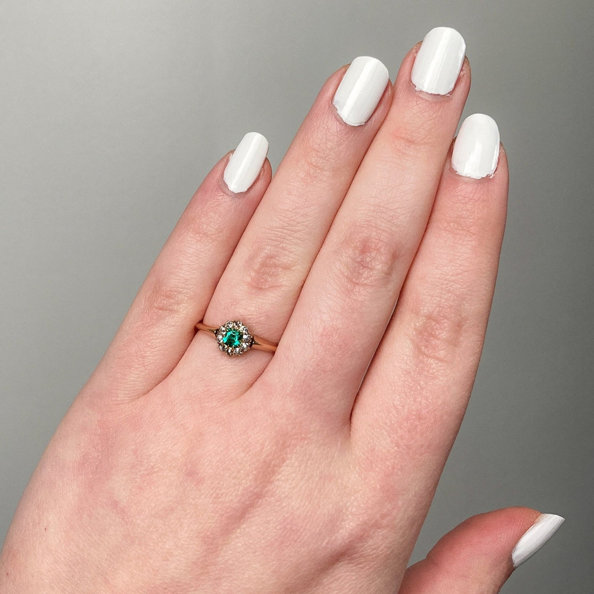 Antique Emerald Ring of 14k Gold - Trademark Antiques