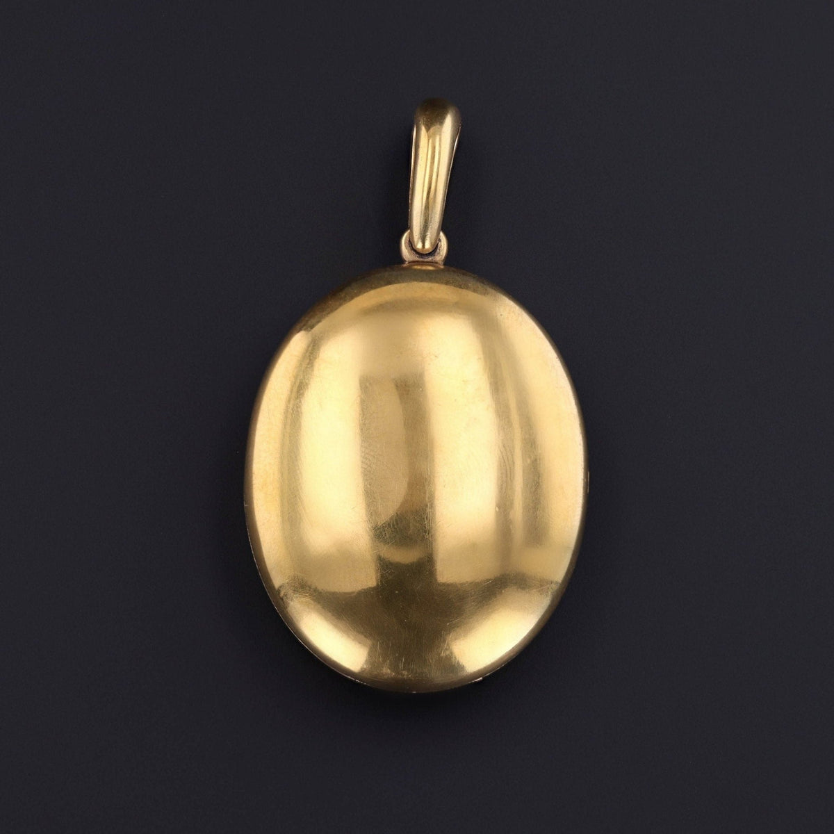 Antique Enamel and Diamond Horseshoe Locket of 14k Gold - Trademark Antiques