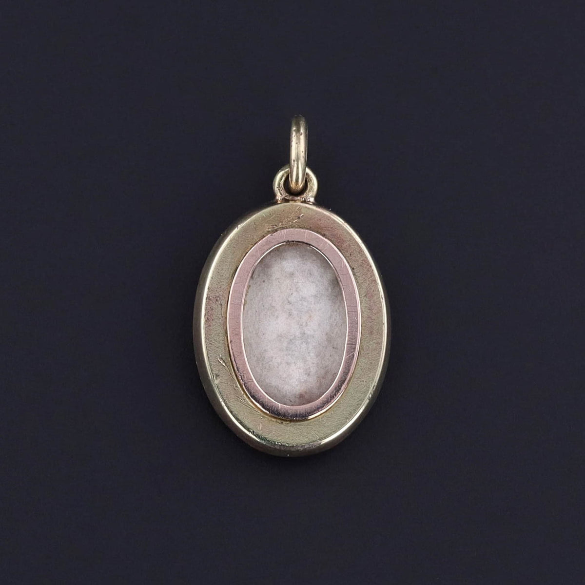 Antique Enamel and Pearl Flower Pendant of 14k Gold - Trademark Antiques
