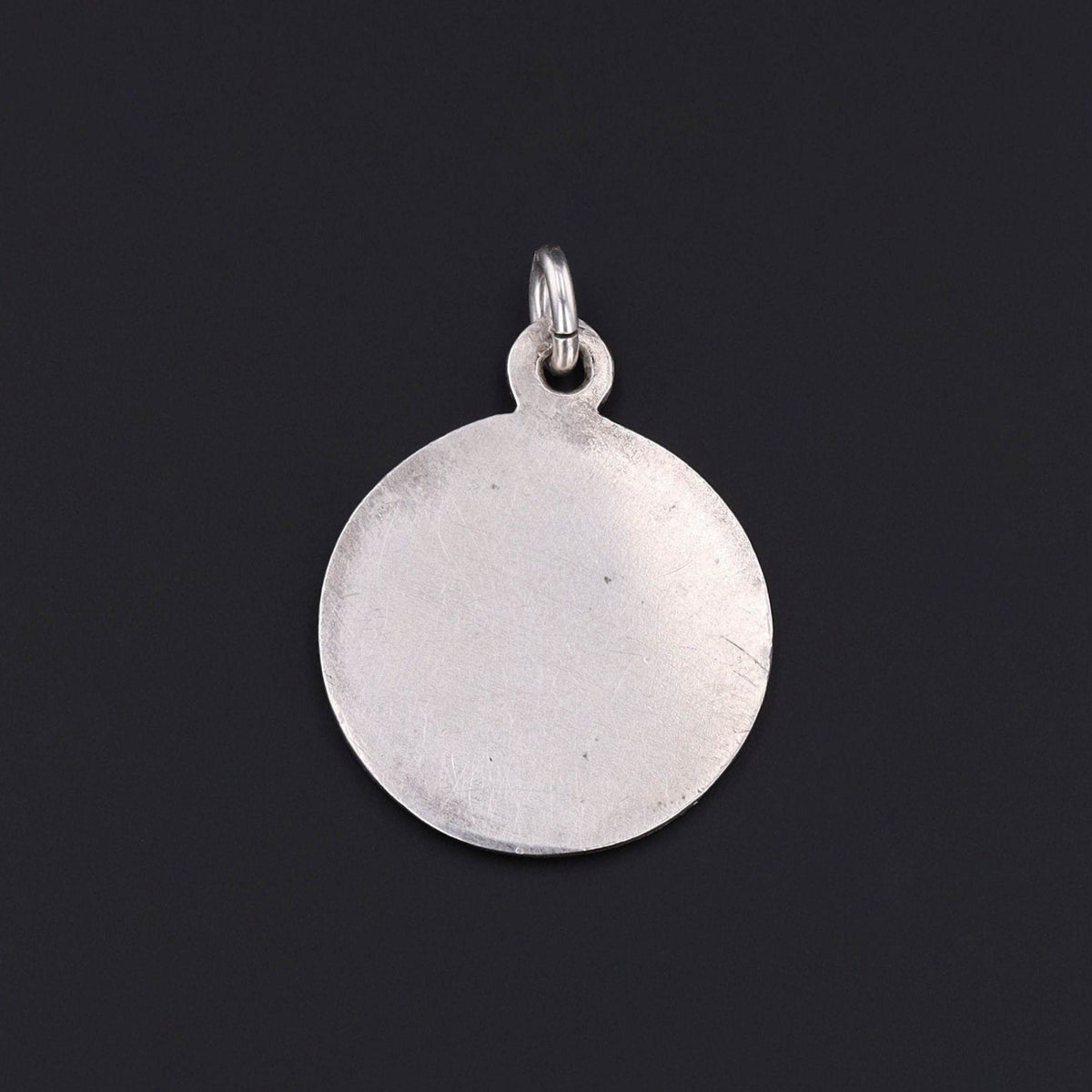 Antique Enamel and Silver Pansy Pendant - Trademark Antiques