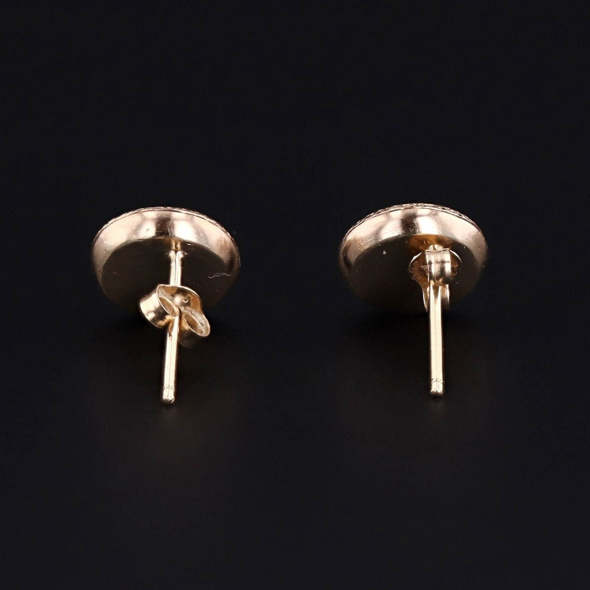 Antique Enamel Bee Conversion Earrings of 14k Gold - Trademark Antiques