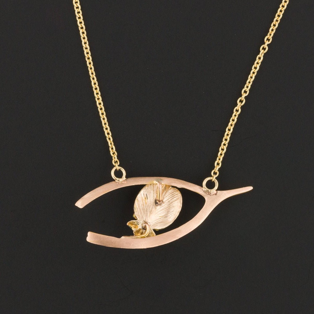 Antique Enamel Conversion Necklace of 14k Gold - Trademark Antiques