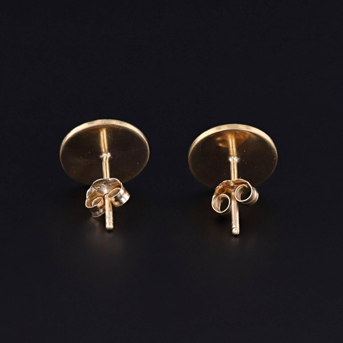 Antique Enamel Earrings of 14k Gold - Trademark Antiques