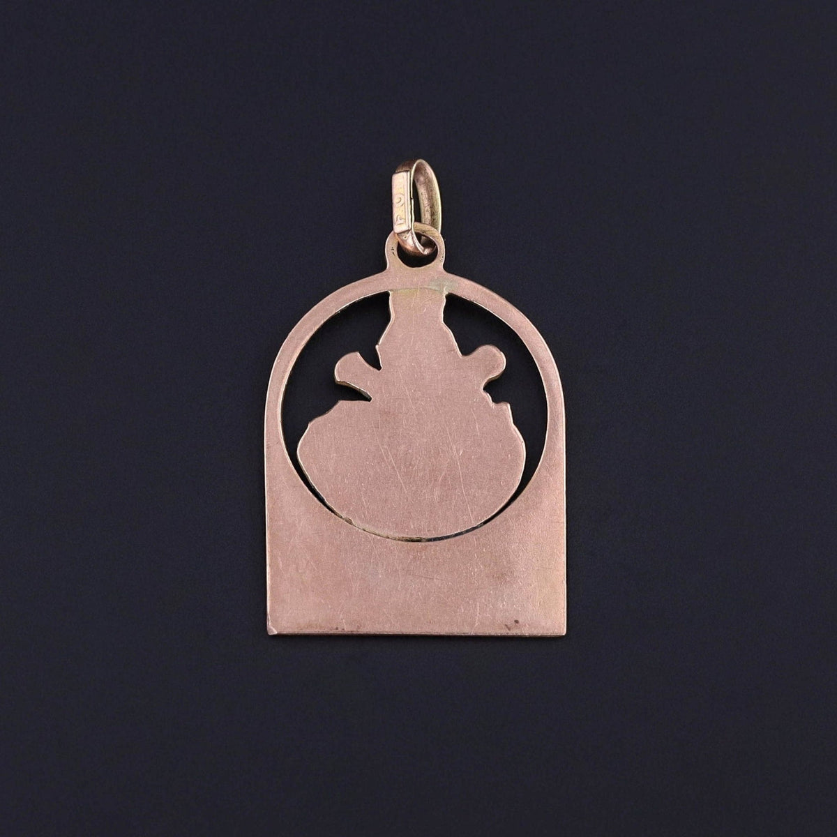 Antique Enamel Kewpie Doll Charm of 9ct Gold - Trademark Antiques