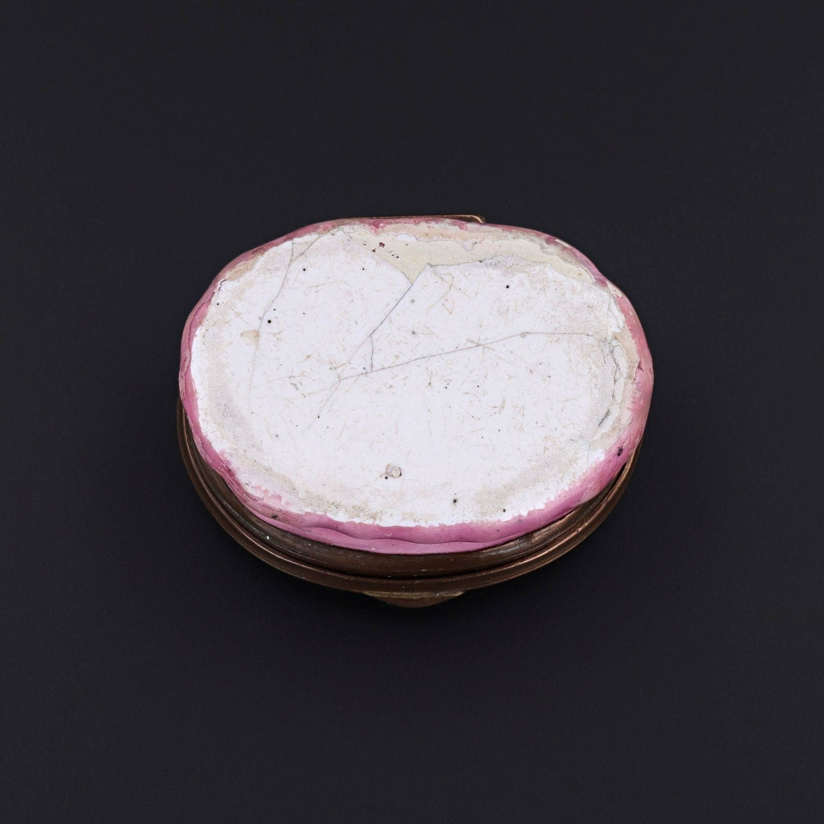 Antique Enamel Love Token Patch Box - Trademark Antiques